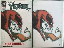 Skottie Young What If…? Venom Possessed Deadpool Turkish Variant Trade + Virgin comic cover