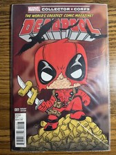 DEADPOOL 1 / + SEALED COLLECTOR CORPS EXCLUSIVE VARIANT MARVEL COMICS 2016 comic cover