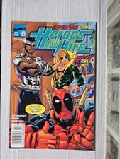 Heroes For Hire #10 Newsstand 1:10 3,020 Copies Deadpool Cover Marvel 1998 comic cover