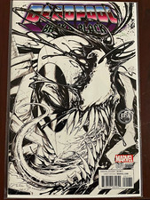Deadpool: Back in Black #1 Variant Cover KRS Exclusive Tyler Kirkham B&W comic cover
