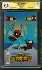 Deadpool 1 Conquest of Champions CGC SS 9.6 Skottie Young Video Game Variant comic cover