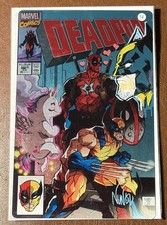 Deadpool Metal Print Wolverine Sketch Signed Eddie Nunez w/ COA comic cover
