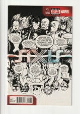 Avengers & X-Men: AXIS #1 (2014) – Deadpool Party Sketch Variant comic cover