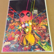 Deadpool vs Batman #1 Variant Virgin 1:50 Ratio Cover by Dauterman comic cover