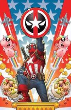 CAPTAIN AMERICA 701 DAVID NAKAYAMA EXCLUSIVE DEADPOOL VIRGIN VARIANT 2018 comic cover