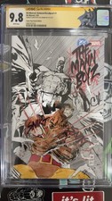 BATMAN DEADPOOL 1 CGC SS 9.8 CLAY MANN B&W SKETCH SIGNED VIRGIN VARIANT DUBAI comic cover