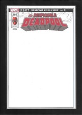 The Despicable Deadpool #287 F (2017): Blank Sketch Variant Cover + (9.6) comic cover