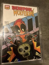 Marvel Deadpool/Wolverine #1 sketch Cover Signed and sketched 1/1 Andy Duso comic cover