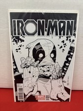 Iron Man 23 NOW Deadpool Sketch Variant Leonard Kirk Marvel 2014 comic cover