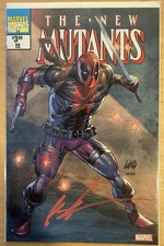 The New Mutants #98 Deadpool Cover signed by Rob Liefeld. Variant Cover. comic cover