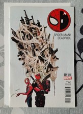Spider-Man/Deadpool #1 Del Mundo Variant Cover MARVEL 2016 + comic cover