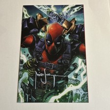 WADE WILSON DEADPOOL #1 MICO SUAYAN Signed Silver INK VIRGIN Megacon 2026 ++ comic cover