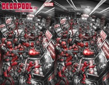 DEADPOOL BLACK WHITE & BLOOD #1 ALAN QUAH "DEADPOOL CORPS" EXCLUSIVE SET comic cover