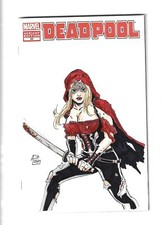 Deadpool #50 Blank Variant W/ Sketch by Anthony Spay /M (LF006) comic cover