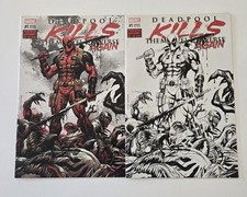 Deadpool Kills the Marvel Universe #1 Tyler Kirkham Color & B/W Sketch Variant comic cover