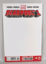 Deadpool 1 (2013) Marvel Comic Blank Sketch Variant Cover Brian Posehn Duggan comic cover