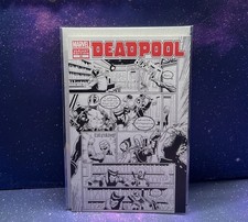 Deadpool #50 Blank Sketch/Signed Jeffrey Edwards DP vs Stan Lee Marvel Comics comic cover