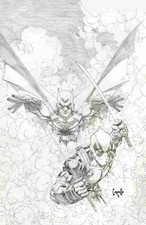 9.8 DEADPOOL BATMAN # 1 FOREIGN GERMAN EURO VARIANT 2025 LIM 350 VIRGIN SKETCH comic cover