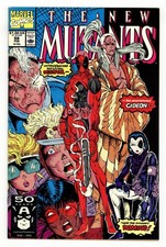 New Mutants #98D Direct Variant + 8.5 1991 1st app. Deadpool, Gideon, Domino comic cover