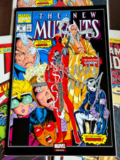 New Mutants 98 Foil Signed by Fabian Nicieza Mexico Exclusive with coa comic cover