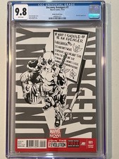 Marvel Comics Uncanny Avengers #1 (2012) M. Brooks Deadpool Sketch Cover comic cover