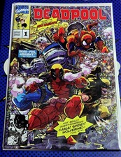 DEADPOOL #1 Dead Foil Variant Unknown Comics MARVEL Comics 9.4 Bag + Board comic cover