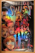 Female Force Taylor Swift SWIFTIES New Mutants 98 FOIL Variant 01/25 Kelce comic cover