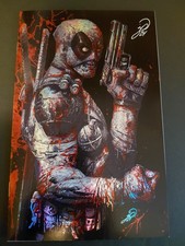 Deadpool Black Foil SDCC 2024 Johnny Desjardins Sketchbook Vol. 2 . 30 SIGNED comic cover